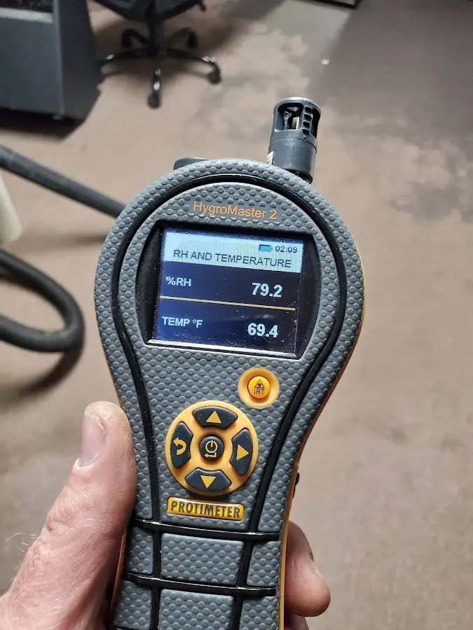 Moisture meter humidity assessment for Fire & Smoke Damage Restoration in Gilford